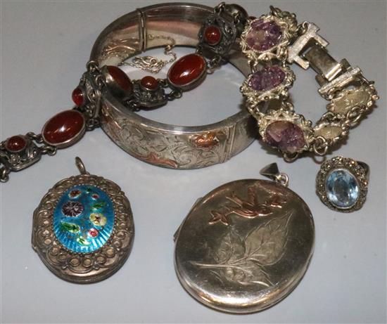 Mixed silver jewellery